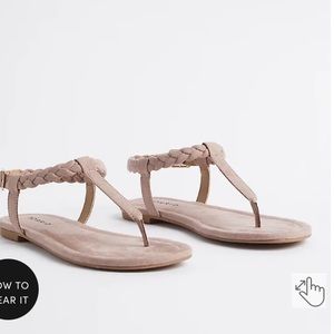 NWT Torrid Braided TStrap Sandal